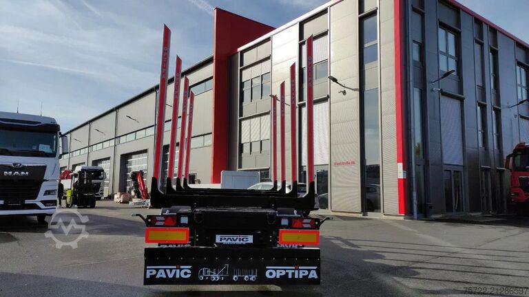 Holztransporter PAVIC ZHTA 18 56Z 22,5" 2-Achs Tandem Schemel SOFORT!...