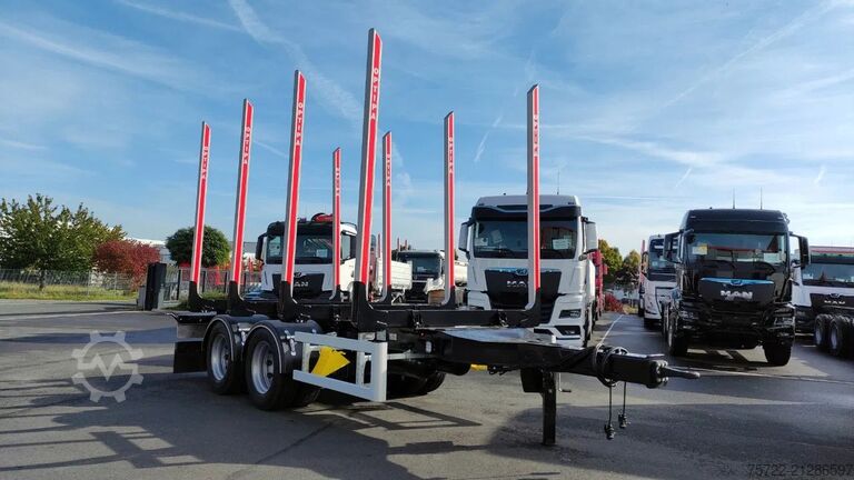 Holztransporter PAVIC ZHTA 18 56Z 22,5" 2-Achs Tandem Schemel SOFORT!...