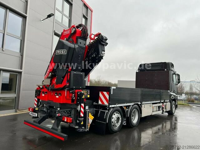 Containertransport Mercedes-Benz Actros 2548 6x2 Containerpritsche Fassi F545RA...