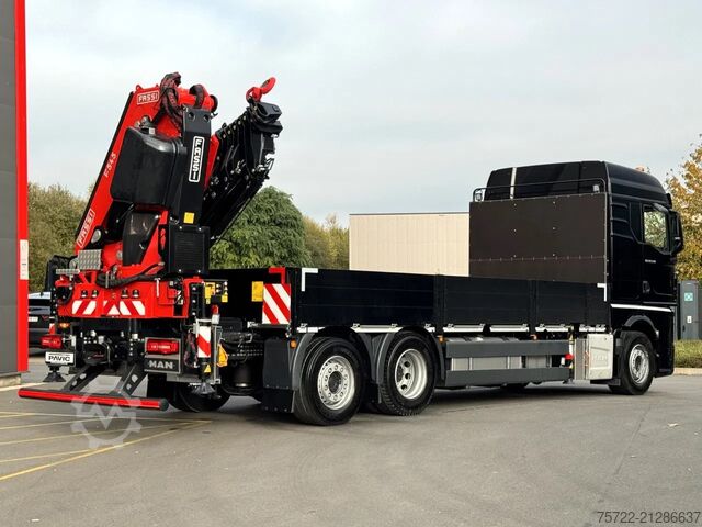 Kranwagen MAN TGX 26.540 6x2-4 LL Containerpritsche Fassi 545
