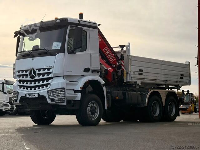 3-Seiten-Kipper Mercedes-Benz Arocs 3348 AK 6x6 Krankipper mit Fassi F195A2.24