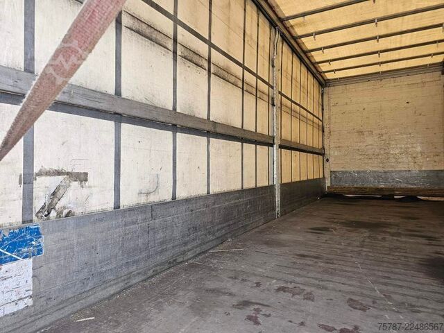 Flatbed truck with tarp DAF DAF CF 310 Space Cab, Gardine, Ladebordwand 1,5