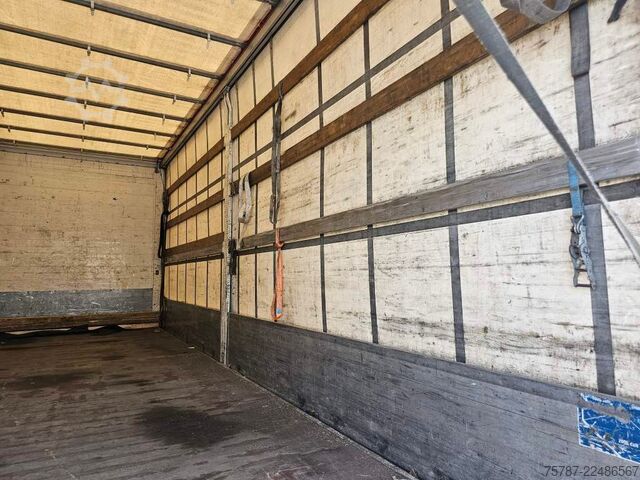 Flatbed truck with tarp DAF DAF CF 310 Space Cab, Gardine, Ladebordwand 1,5