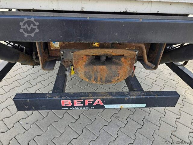 Flatbed truck with tarp DAF DAF CF 310 Space Cab, Gardine, Ladebordwand 1,5