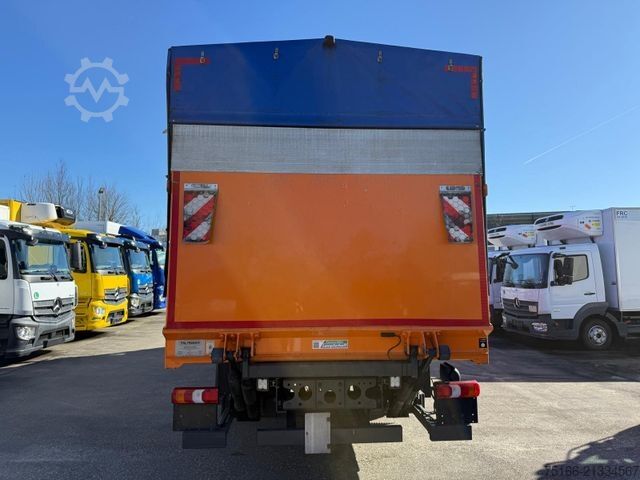 Flatbed truck MERCEDES-BENZ ACTROS 1832 L Pritsche/Plane 7,20 m LBW 1,5 T