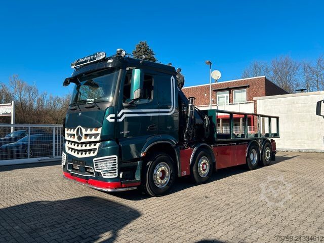 Truck mounted crane MERCEDES-BENZ 3253 + HIAB 302 Kran 8x2-4 HAD ALLRAD