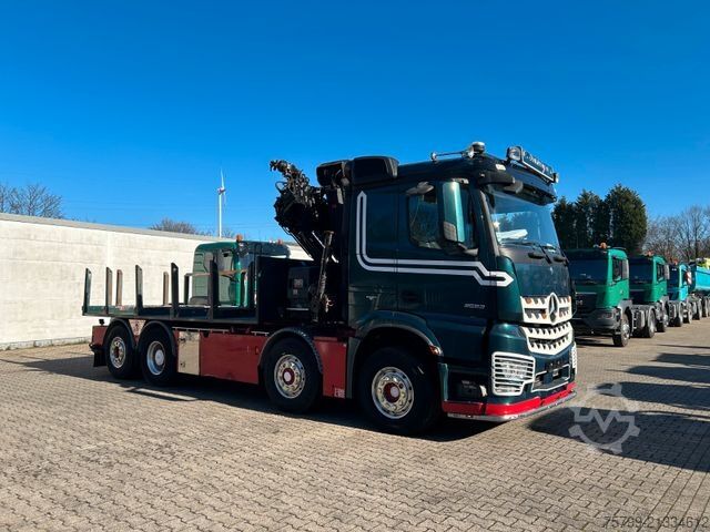 Truck mounted crane MERCEDES-BENZ 3253 + HIAB 302 Kran 8x2-4 HAD ALLRAD