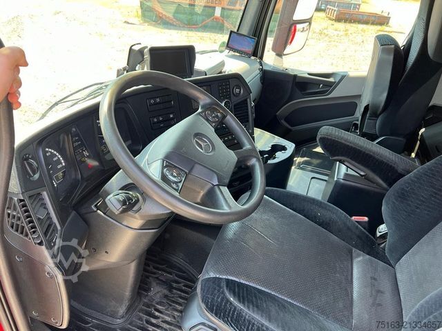 Flatbed truck with tarp MERCEDES-BENZ Antos 2540 L 6x2 Pritsche LBW