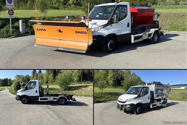 Roll-off tipper truck Iveco 70C17 Haken / Kehricht / WD