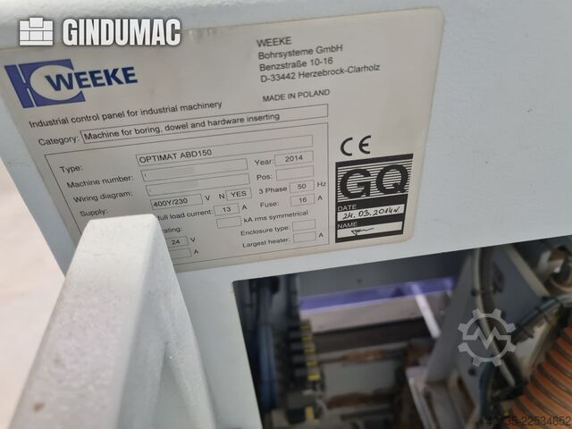HOMAG WEEKE OPTIMAT ABD150 HOMAG WEEKE OPTIMAT ABD150