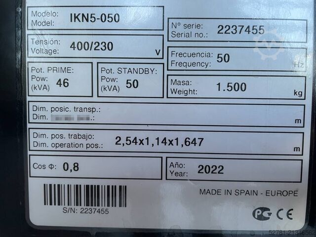 Aggregat Kohler KDI2504T - 50 kVA Stage V Generator - DPX-19005