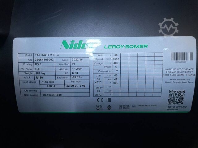 Generator set Kohler KDI2504T - 50 kVA Stage V Genset - DPX-19005
