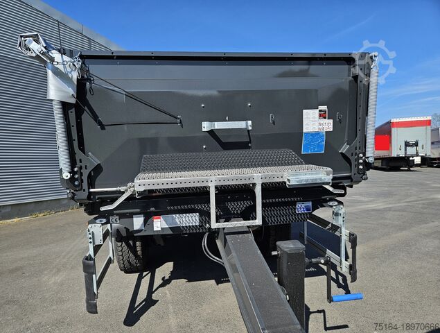 Dreiseitenkipper Anhänger Schwarzmüller Tandem-Kippanhänger bündig, Plane