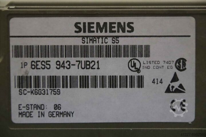 Central assembly Siemens 6ES5 943-7UB21