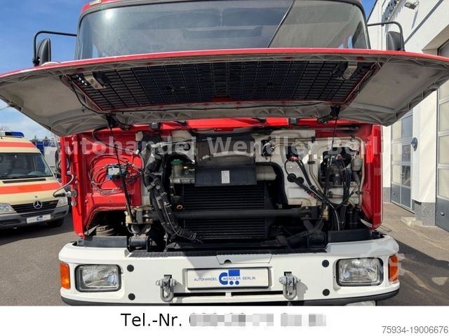 Vacuum tank truck MAN 12.232 4x4 Firefighter Tank 1200l orig 19tkm