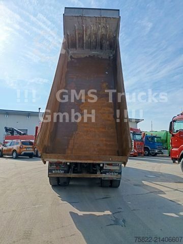 Tipper truck MAN TGS 41.480 / 8x6 / Manual / full Steel / Mulde