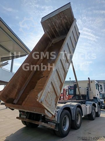 Tipper truck MAN TGS 41.480 / 8x6 / Manual / full Steel / Mulde