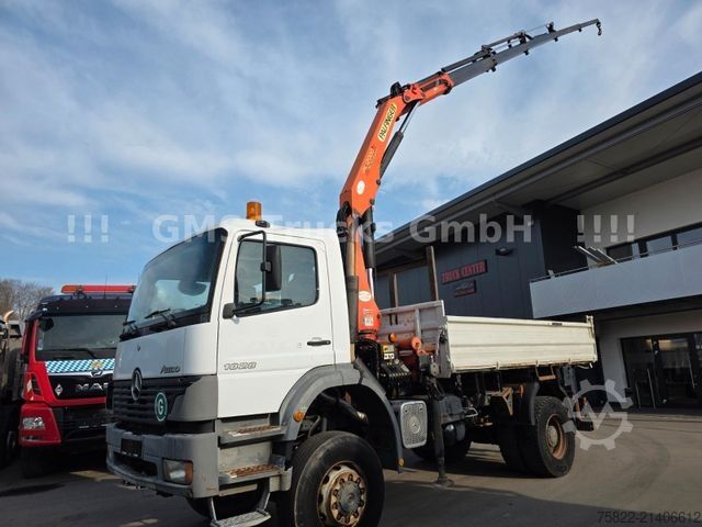 Three-sided tipper truck MERCEDES-BENZ Atego 1828 / 4X4 ALLRAD / Meiller /18 Kran