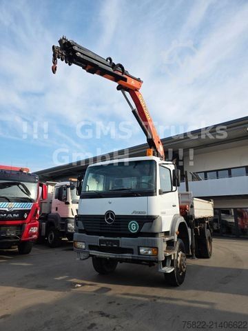 Tipper truck MERCEDES-BENZ Atego 1828 / 4X4 ALLRAD / Meiller / 18m Kran