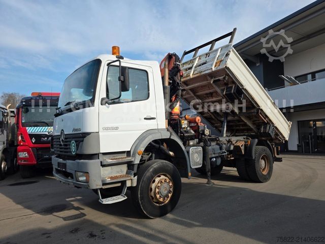 Tipper truck MERCEDES-BENZ Atego 1828 / 4X4 ALLRAD / Meiller / 18m Kran