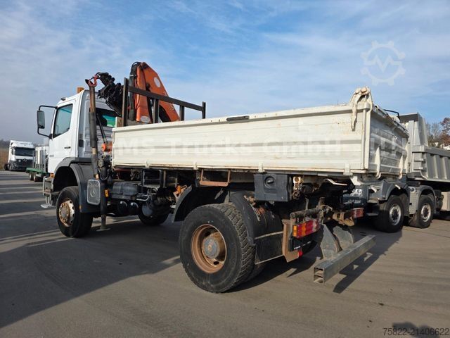 Tipper truck MERCEDES-BENZ Atego 1828 / 4X4 ALLRAD / Meiller / 18m Kran