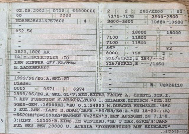 Tipper truck MERCEDES-BENZ Atego 1828 / 4X4 ALLRAD / Meiller / 18m Kran