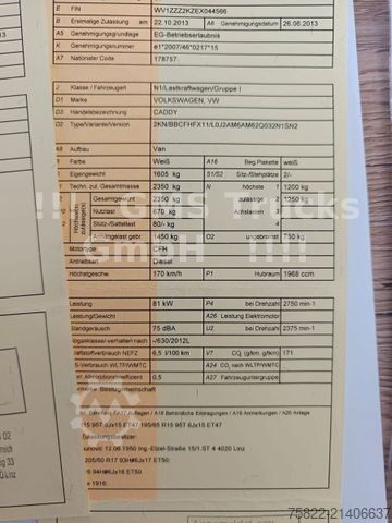 Panel van VOLKSWAGEN Caddy 2,0 TDI Maxi / 4X4 ALLRAD 4Motion / AHK