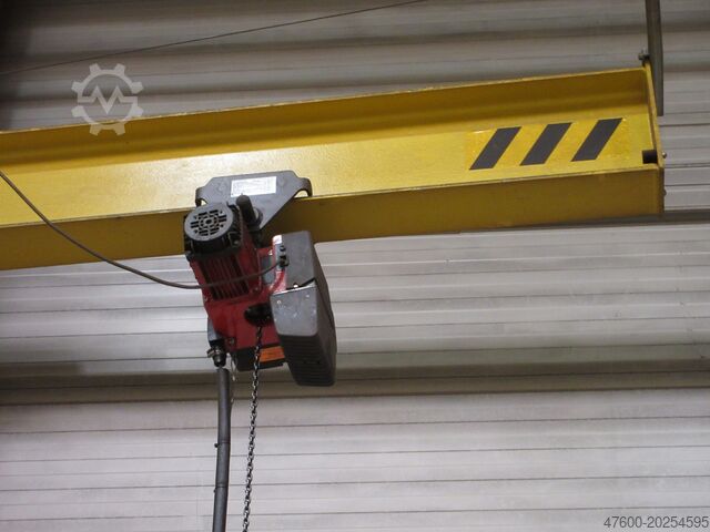 Wall-mounted slewing jib crane Slewing jib crane Chain hoist Vetter AW Demag Drehkran Hallenkran Kran Ausladung 7m NL 250Kg DC Kettenzug