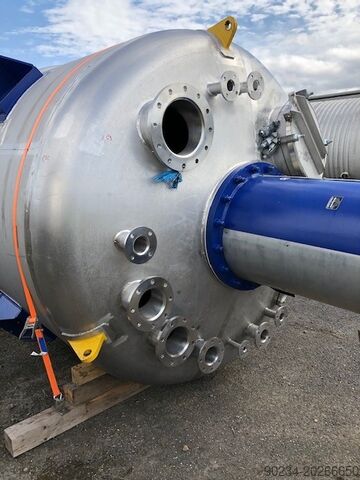 15,000 Litre, 3.6 Bar/Full Vacuum Internal, 5.5 Bar Jacket, Stainless Steel Vertical Reactor SINCLAIR STAINLESS 15,000 Litre