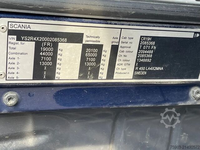 Standard-SZM Scania R450 RETARDER,   HYDRAULIC, FRIGO, PTO