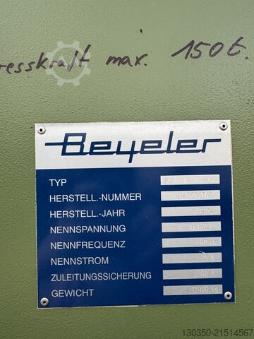 Abkantpresse Beyeler EURO III 150x4100