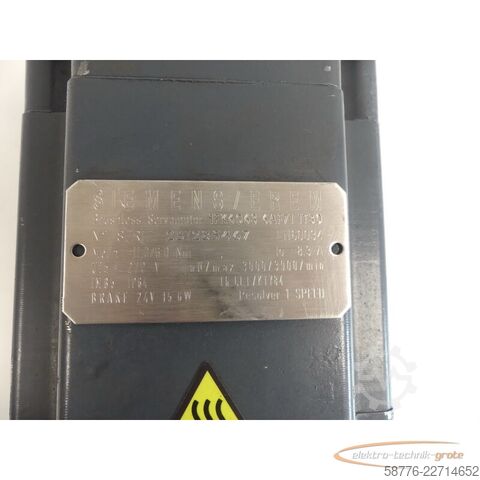 Steuerung Siemens Rotor für 1FK6063-6AF71-1TB0 Motor mit Binder 86 61107H15 Bremse