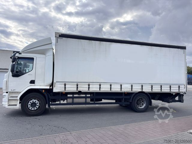 Flatbed truck with tarp DAF LF 320 Sleeper Cab Pritsche & Plane mit LBW E6
