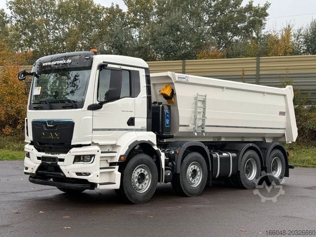 Tipper truck MAN TGS 35.480 BB 8X4 Mulden Kipper 5X Vorhanden