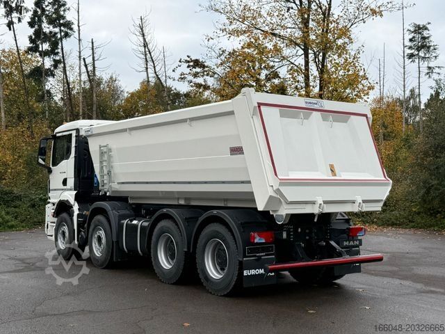 Tipper truck MAN TGS 35.480 BB 8X4 Mulden Kipper 5X Vorhanden