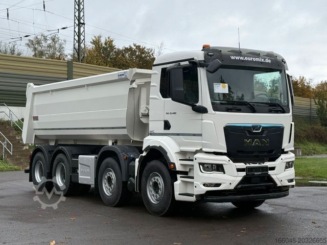 Tipper truck MAN TGS 35.480 BB 8X4 Mulden Kipper 5X Vorhanden
