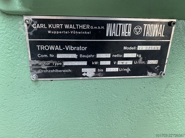 Vibrator 2 Wannen Walther Trowal TA 2/145