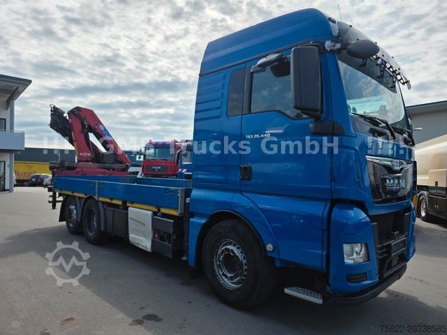 Flatbed truck MAN TGX 26.440 / 18m HMF 2120 Kran / 100% Service