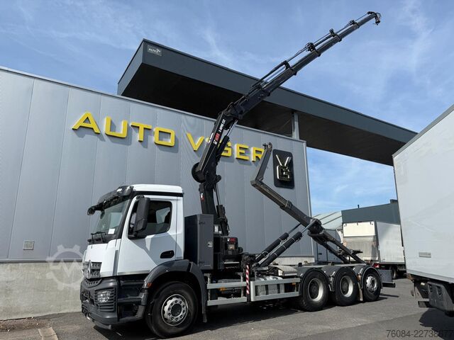 Kranwagen Mercedes-Benz Arocs 3240 *8x4*Luchtvering A verst*Containersy...