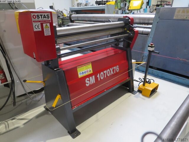 Blechbiegemaschine - 3 Walzen OSTAS SM 1070 x 76