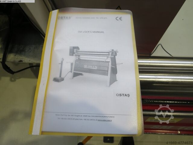 Blechbiegemaschine - 3 Walzen OSTAS SM 1070 x 76