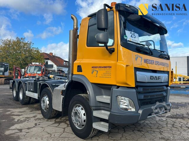 Roll-off tipper DAF CF 450 Abrollkipper HYVA 30-67-S 30T/Lenkachse