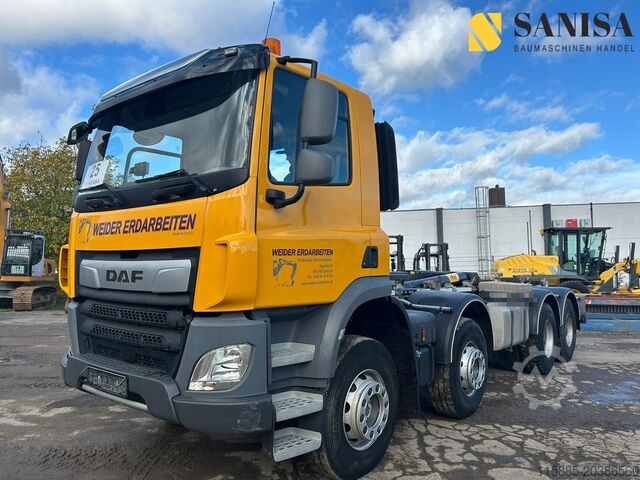 Roll-off tipper DAF CF 450 Abrollkipper HYVA 30-67-S 30T/Lenkachse