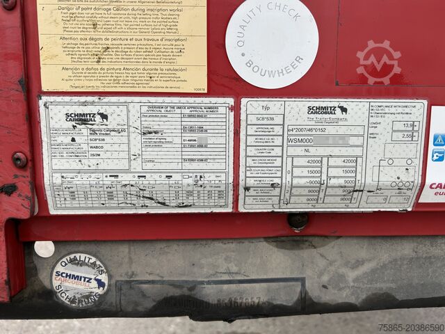Koffer Schmitz Cargobull SCB S3B / Box Trailer / 2x Liftaxle / APK TUV 0...