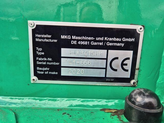 Plattformanhänger Volvo FH 500 Heckkran MKG HLK341SHP Funk AHK