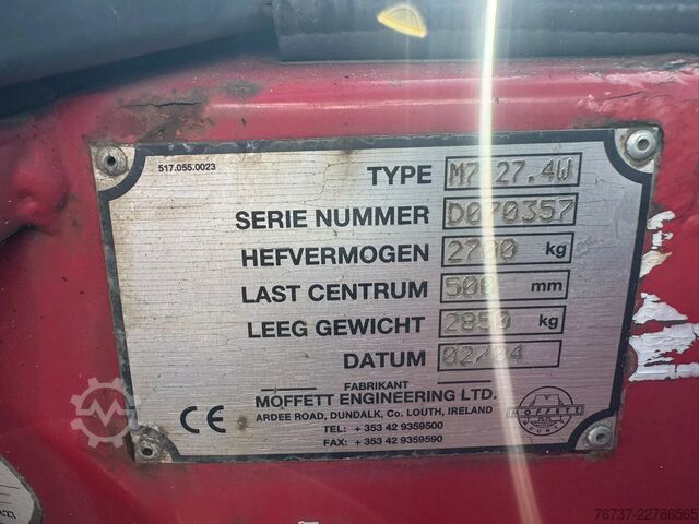Mitnahmegabelstapler Moffet M7 27.4W **KOOIAAP-MOFFET 2700KG