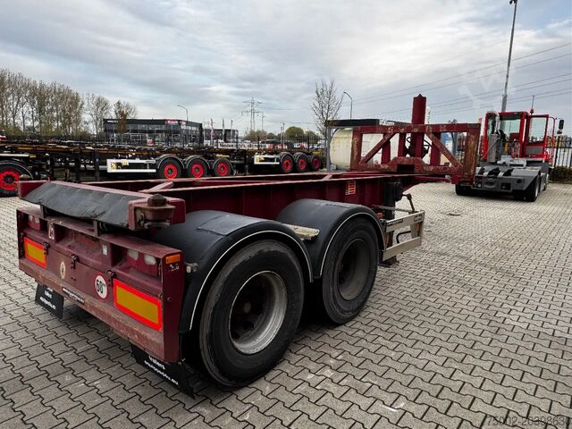 Container transportation Van Hool 2 AXLE 20FT TIPPING-CHASSIS, TWIN-TIRES, BPW + ...