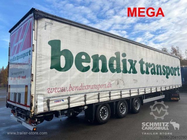 Auflieger mit Pritsche & Plane Schmitz Cargobull Semitrailer Curtainsider Mega