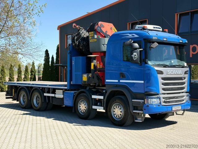 Autokran SCANIA G450 8x4 Pritsche mit Kran Palfinger PK76002 EH