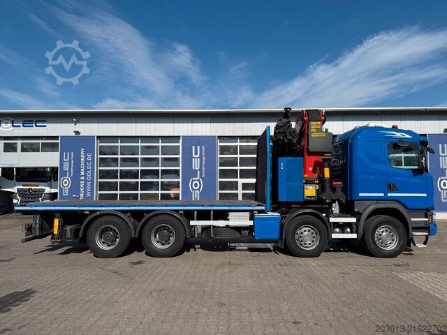 Truck mounted crane SCANIA G450 8x4 Pritsche mit Kran Palfinger PK76002 EH